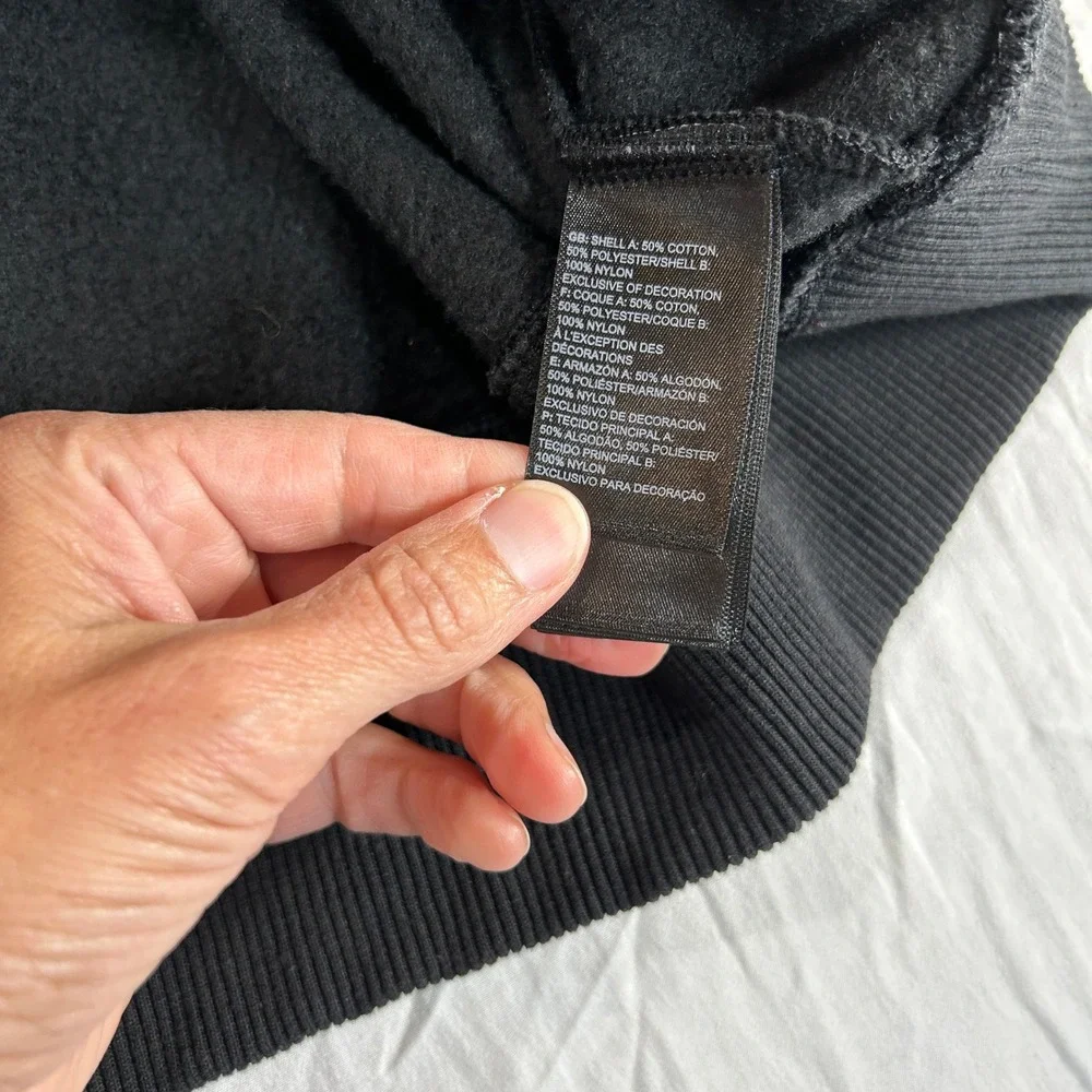 The North Face Mens XXL Black Fleece Crewneck Sweatshirt Utility Pocket